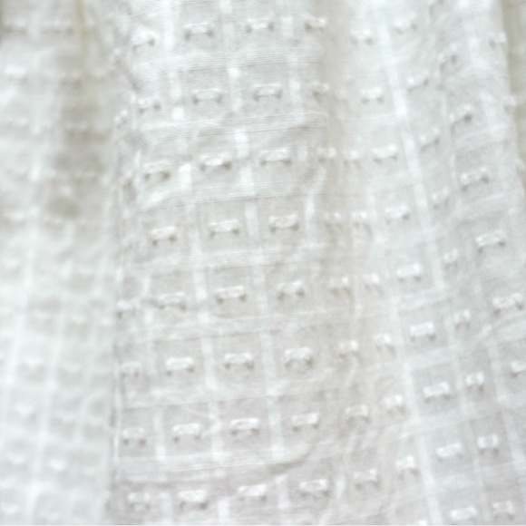 Anthropologie Pilcro Lace Back Button Down Blouse Cottagecore Ivory XSP NEW - Picture 6 of 13